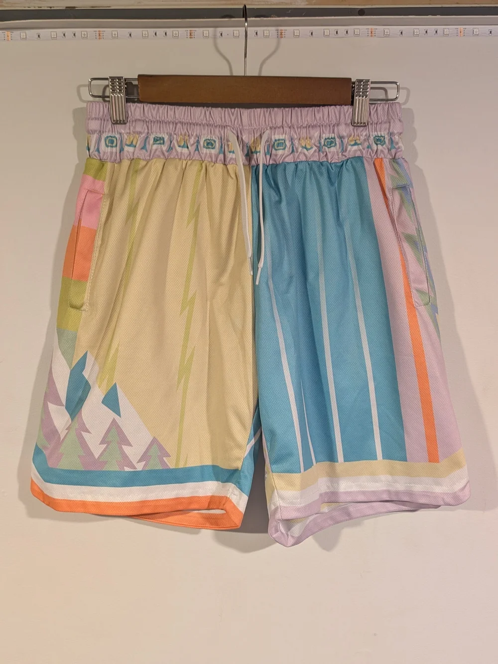 Crazy Basketball Shorts - Pastel Colors (Men's Medium)